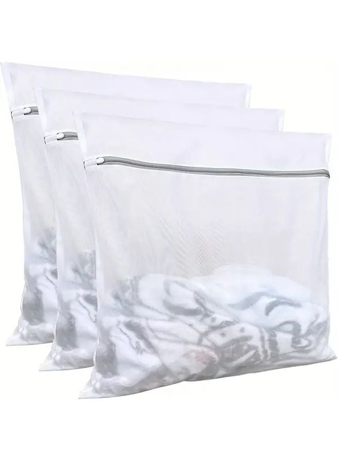 3Pcs Laundry Bags For Delicates Medium Size 30x40cm Fine Mesh Washing Bags - Image 1